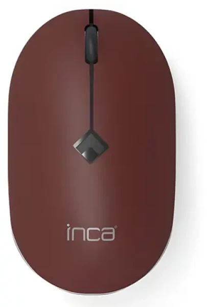 INCA IWM-231RB černá, hnědá / Myš / Bezdrátová 2.4 GHz / 1600 DPI / 4 tlačítka / Tichý klik (IWM-231RB)