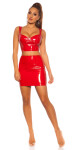 Sexy mini sukně Koucla Latexlook red S