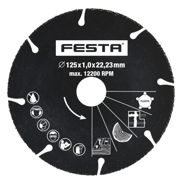 FESTA 21192 Kotouč karbidový, univerzální, 125 x 22,2mm