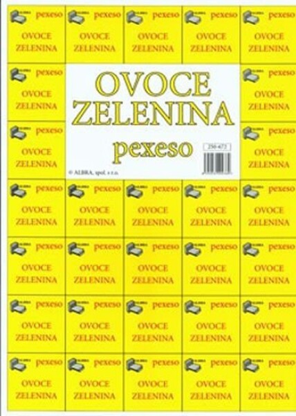 Ovoce, zelenina - Najdi dvojici (pexeso)