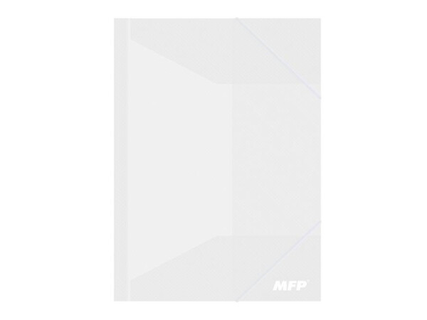 Složka M A4 čirá 3 klop.s gumou PP