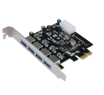 Longshine LCS-6380-4 / PCIe rozšiřující karta / 4x USB 3.0 Type-A / 5 Gbit/s (LCS-6380-4)