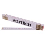 Metr skládací, 2m, dřevěný, PROFI, "VOJTĚCH"