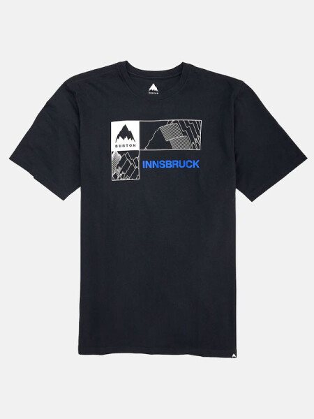 Burton LOCAL INNSBRUCK TRUE BLACK pánské tričko krátkým rukávem