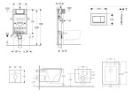 GEBERIT - Kombifix Set předstěnové instalace, klozetu Arkas I a sedátka softclose, tlačítko Sigma20, bílá/bílá mat SANI15CA3169