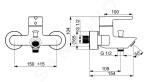 HANSA - Vantis Style Elektronická umyvadlová baterie, bateriové napájení, matná černá 5460220933