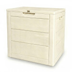 Zahradní úložný box 56x43x53cm, plast, béžová, AZB-G2035 CRM