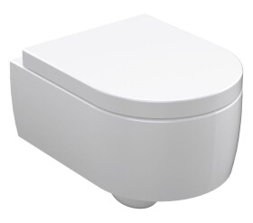 KERASAN - FLO závěsná WC mísa, 36x50cm, bílá 311501