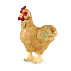 RAPPA Plyšová slepice stojící 33 cm s vejcem