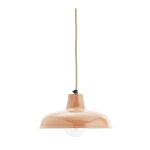 MADAM STOLTZ Smaltovaná stropní lampa Orange, oranžová barva, kov