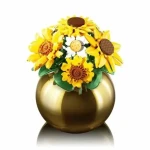 Sluban Flowers M38-P8062 Kytice slunečnic a kopretin ve váze