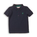 Tričko chlapecké Polo s krátkým rukávem, Minoti, 1POLO 2, tmavě modrá - 74/80 | 9-12m