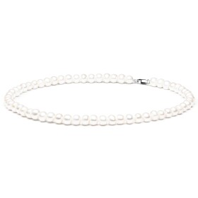 Perlový náhrdelník Scutesa sladkovodní perla, stříbro 925/1000, cm Bílá