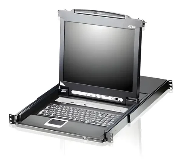 ATEN LCD KVMP Switch 8-port černá / KVM switch / 19" TFT LCD / USB / LAN / 1920×1200 / 1U rack (CL5708N-ATA-2XK07GG)