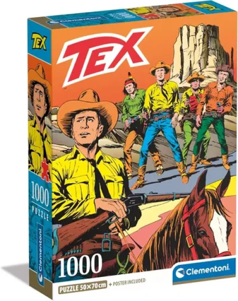 Clementoni PUZZLE Tex: Na starém západě