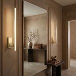 Koupelnové nástěnné LED svítidlo SWE032-1W 60cm BRUSH GOLD OSW-20131
