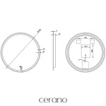 CERANO - Koupelnové LED zrcadlo Eterno - Ø 70 CER-8050BD6953