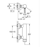 GROHE - Essence New Sprchová baterie, matná černá 336362431