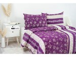 Stanex Ložní povlečení bavlněné Purple (LS199) ROZMĚR: 140x220 cm + polštář (90x70 cm)