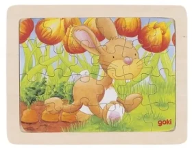 GOKI Dřevěné puzzle Králík