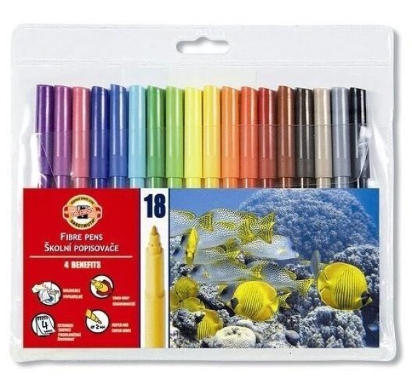 Koh-i-noor školní popisovače/fixy 18 ks