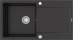 MEXEN Leo granitový dřez odkapávačem 900x500 mm, černá spotty 6501901010-76