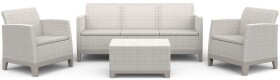 KETER SCANDI FORMA 3 SEATERS SET - Pebble grey/Soft biege
