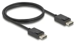 Delock DisplayPort 2.1 81174 černá / Kabel / DisplayPort – DisplayPort / 16K/60 Hz / 80 Gbps / 1 m (81174)