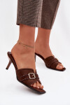 Dámské sandály 9764 hnědé - Sweet Shoes 37