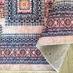 DumDekorace Vintage orientální koberec s protiskluzovou úpravou Šířka: 160 cm | Délka: 220 cm