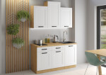 Kuchyňská linka 150 cm Luna 1 - Dub artisan + Bílá