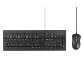 Kensington KM100 EQ / Drátový set klávesnice a myši / Odolnost vůči tekutinám / USB (K75452CZ)