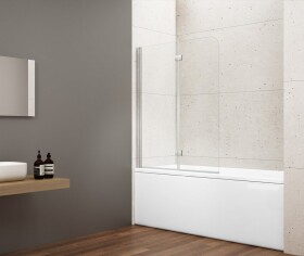 GELCO - LORO Vanová zástěna skládací 900 čiré sklo, GN1190 GN1190