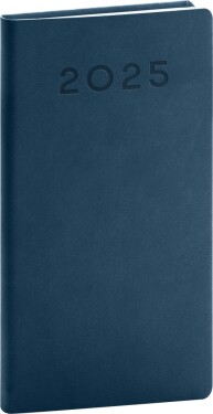Kapesní diář Aprint Neo 2025, modrý, 15,5 cm