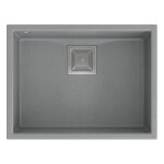 Quadron - Granitový dřez DAVID 50 Grey Metallic Měď HQD5542U5-C1