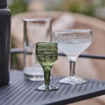 House Doctor Likérová sklenička Vintage Green 50 ml, zelená barva, sklo