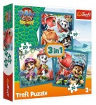Puzzle Tlapková patrola: Dinosauří film 3v1 (20,36,50 dílků)