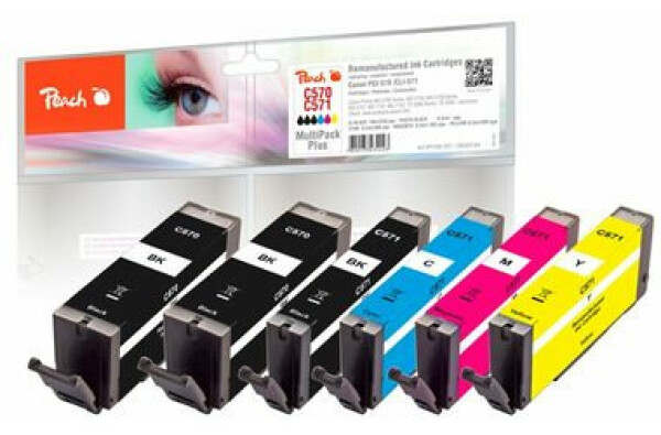 PEACH kompatibilní cartridge Canon PGI-570/CLI-571 MultiPack Plus 320134 - kompatibilní