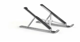 Durable Fold stříbrná / Stojan pro notebook / skládací / nastavitelný / do 15" / nosnost 5 kg (505123)