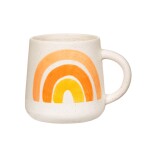 Sass & belle Keramický hrnek Rainbow 500 ml žlutá oranžová keramika - sass & belle Keramický hrnek Rainbow 360 ml, oranžová barva, keramika