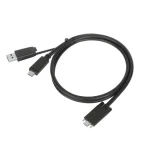 Targus ACC1133GLX Sada kabelů USB-C černá / pro Targus Universal / Universal QUAD 4K / křídlové šrouby (ACC1133GLX)
