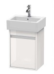 DURAVIT - Ketho Umyvadlová skříňka 55x40x32 cm, 1 dvířka, panty vpravo, lesklá bílá KT6630R2222