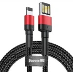 Baseus CALKLF-G91 Kabel USB-A (M) - Lightning (M) 1 m černo-červený (CALKLF-G91)