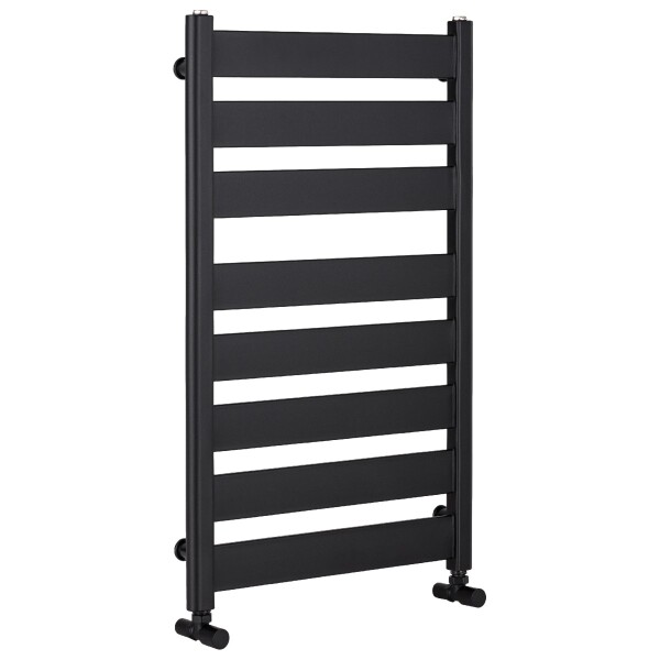 CERANO Koupelnový radiátor Marco - boční připojení - 698W - černá matná - 920x550 mm