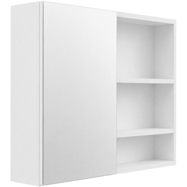 CERANO - Koupelnová zrcadlová skříňka Orea - bílá matná - 80x65x15 CER-661921
