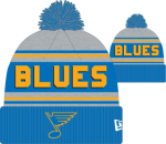 New Era Pánská zimní čepice St. Louis Blues NHL Pom Wordmark
