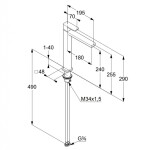 KLUDI - Renon Umyvadlová baterie, matná černá 422983975