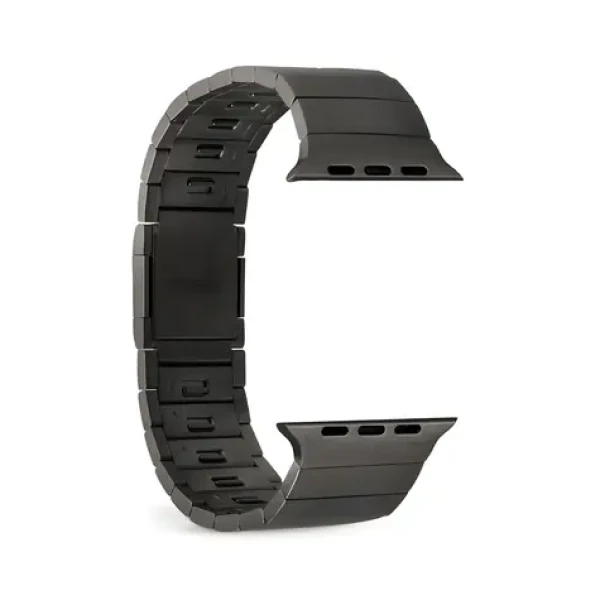 Puro TITAN černá / Řemínek pro Apple Watch / Nerezová ocel / 42/44/45/49 mm