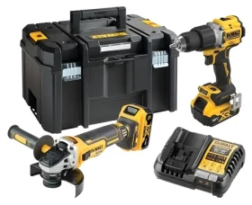 DeWalt DCK2026P2T-QW / Sada aku nářadí: DCD805 + DCG405 / 2x 18V 5,0 Ah (DCK2026P2T-QW)
