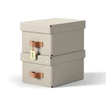 Leitz Puro S pískově béžová / Úložný box / karton / 7 l / 2 ks (61470012)